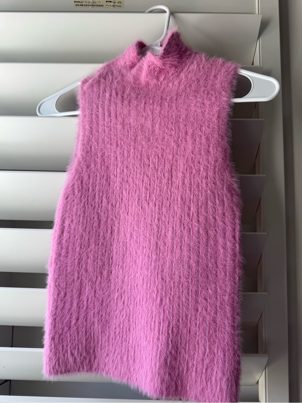 Double Zero Pink Fuzzy Shoulder Bag